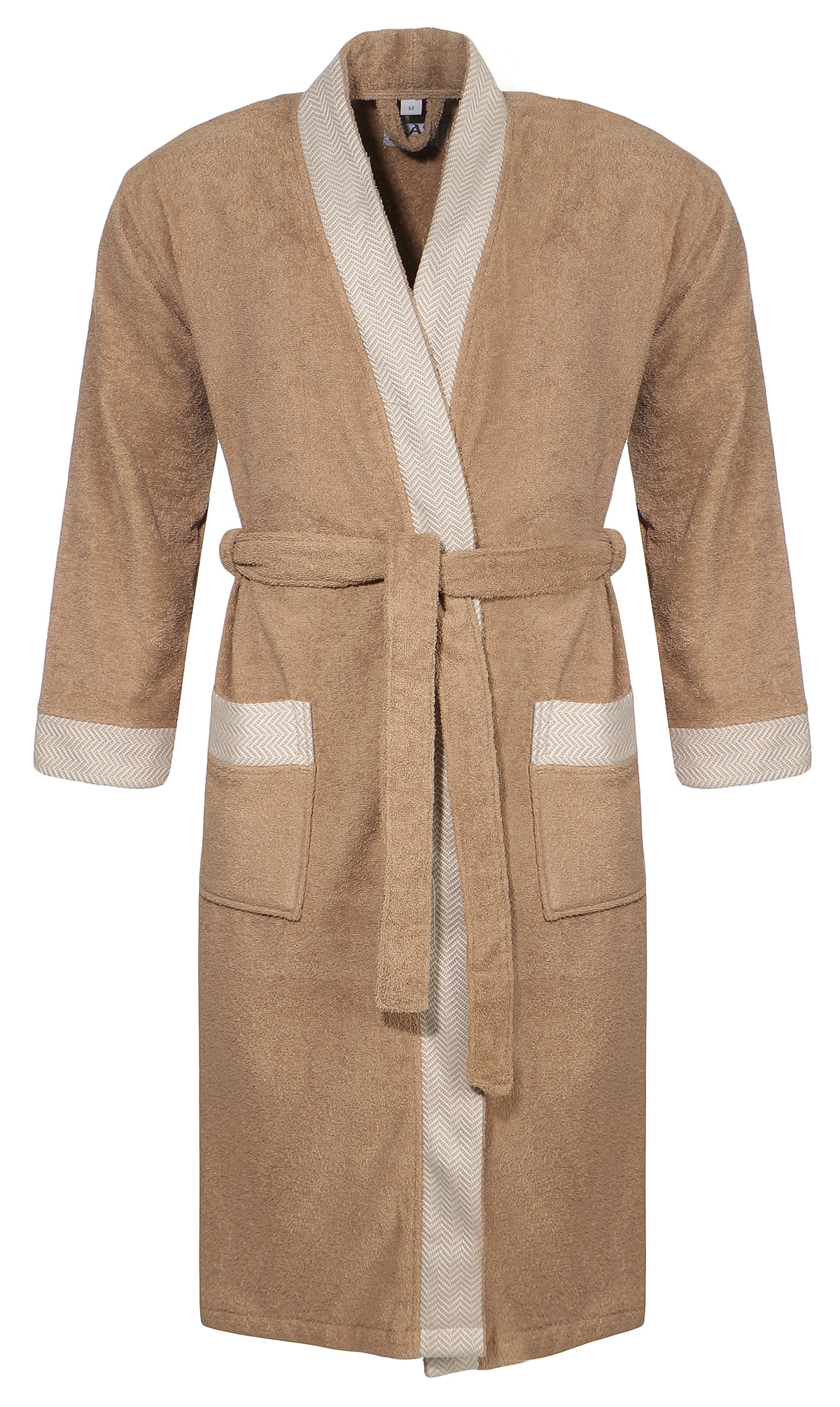 bademantel beige damen