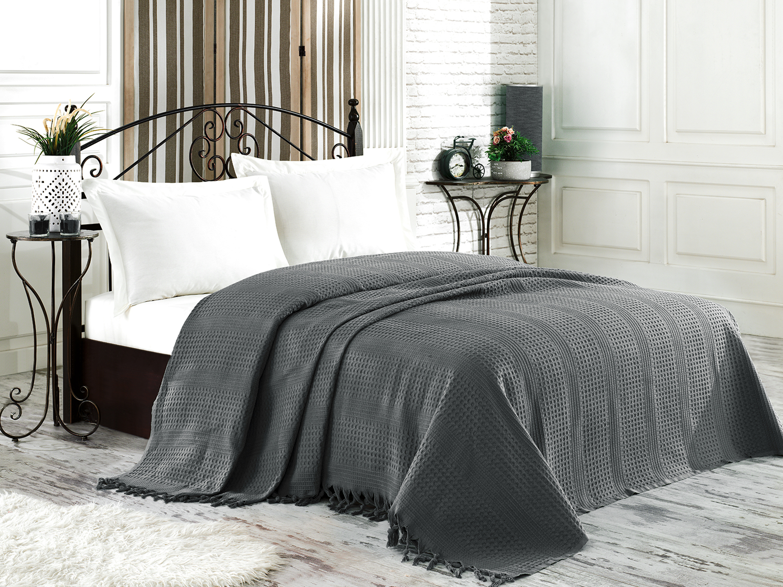 Tagesdecke Bettüberwurf Decke 220x240 Cm Doppelbett Bettdecke Überwurf